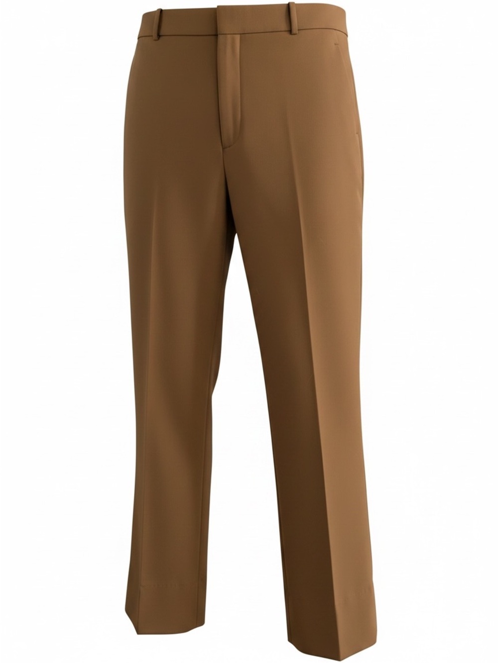 Zara women’s  Flat-Front Trousers in Camel Brown